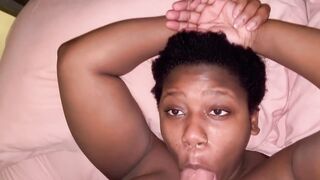 My Cute Ebony Girlfriend Is An Obedient Little Cum Dump