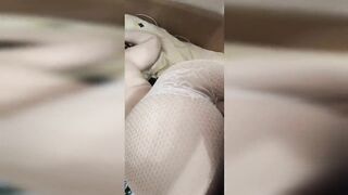 Homemade sex with a girl in fishnet tights