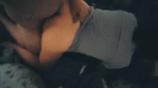 Soft moaning using cock sleeve