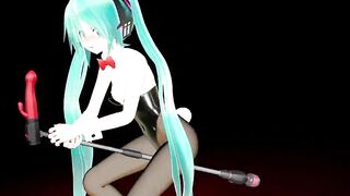 MMD Hatsune Miku Cosplay Conejitos Playboy Dancing Apple Pie by [Piconano-Femto]