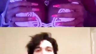 Lady Flashes Live Instagram Vid