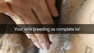 Your Wife after Breeding Gangbang with Cum Creampie Dripping Pussy [cuckold. Snapchat]