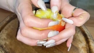 Long Nails Fruits Massacre Part 4 I MyNastyFantasy