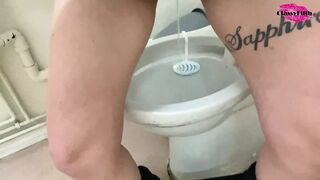 Public toilet pissing