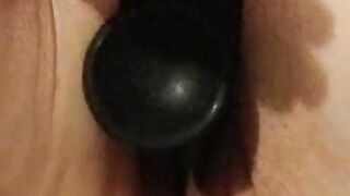 German fat slut lets a big black silicone cock in her dripping wet cunt Pussy