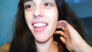 Hairy Crazy Oral Tongue Loving Slut PinkMoonLust Does a Camera Angle Check Inside Her Mouth Nose