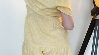 Annabel’s yellow summer dress