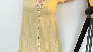 Annabel’s yellow summer dress