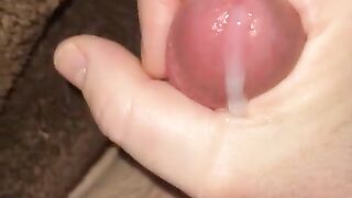 Playing With His Tight Balls Ends In Massive Yummy Cumshot, Slow Motion????