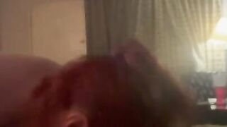 interracial blowjob from redhead milf.