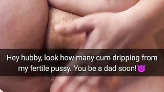 Oh, looks like a get accidentally impregnated, sorry my cockold hubby -Cuckold Snap Captions