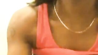 Sexy brown skin ebony teen FaceTime session!