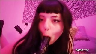 BAMBI BLOWJOB CLIP (full video on OF @bambifaee)