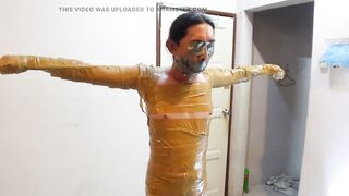 Taped wrap Full body BDSM Sissy