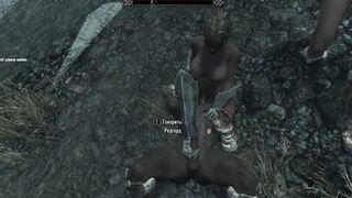 The main character of the game licks female pussy perfectly | Skyrim sex mods