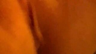 Close up throbbing orgasm