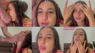 Princess Rebeka - I lost a bet and got my mouth fucked Facefuck deepthroat cum in my hair