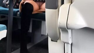 No Panties on Train