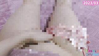 [Amateur] Squirting masturbation while showing anal in a video call with boyfriend [Japanese] Hentai