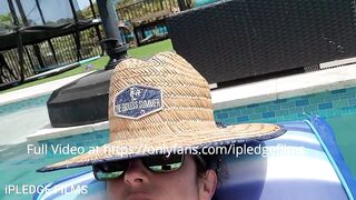 Public outside pool pussy licking till he makes me cum hard!