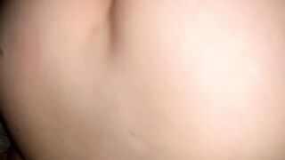 POV Fucking her hairy pussy with my hairy dick (She is jumping on my hairy dick)