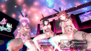 mmd r18 R18 Graffiti Naked Bunny Orin Sky Pache de Ghost Dance Kai_Remake High Poly 3d hentai