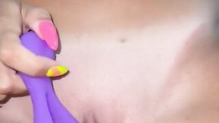 Orgasm #3 this AM — Short n sweet, but the squirming & moaning is worth it with this toy play