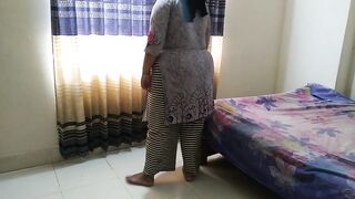 55y old BBW aunty standing alone in corner of room then I got seduced by her big tits Then tied her hand & fuck Roughly