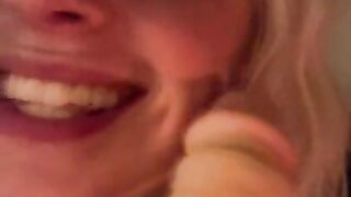 Submissive Slut Desperately Sucks Cock POV