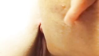 Gaping Dripping Wet Pussy is Ready for Inspection and Oral