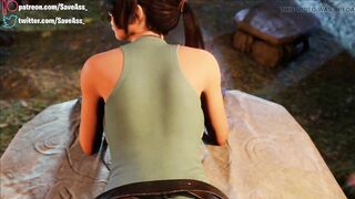 Lara Croft BBC Rough Anal - Lara Croft fucked by a huge black cock (Anal Sex, Anal Creampie, 3D Animation) by SaveAss