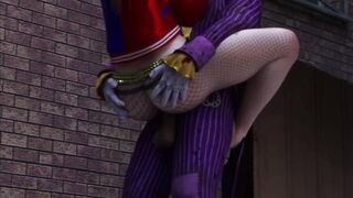 The Joker Fucks Harley Quinn in dirty Alley way