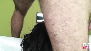 clean my hairy asshole, taste the sweet flavor of my asshole, facesitting and rimjob