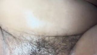 Oily pussy needs a big dick