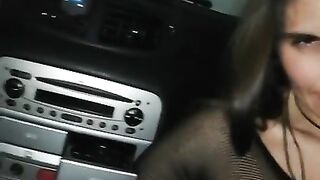 Orgasm in car