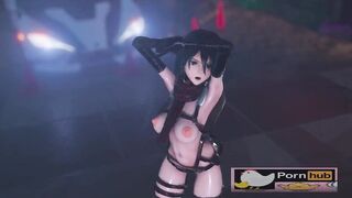 mmd r18 Bunny Style Tara Mikasa Ackerman 3d hentai