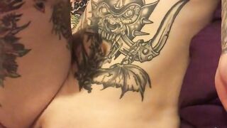 Pov angle big dick red hair redhead tattoo asian big tits slow deep sex fuck punk metal couple