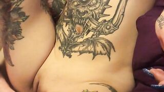 Pov angle big dick red hair redhead tattoo asian big tits slow deep sex fuck punk metal couple