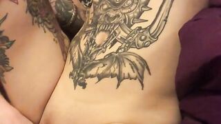 Pov angle big dick red hair redhead tattoo asian big tits slow deep sex fuck punk metal couple