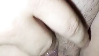 Wife Has a Butt Plug is Playing With Herself And She Squirts On My Dick Multiple Times