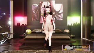 mmd r18 Sting Nezuko princess and the king 3d hentai