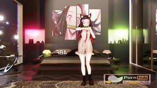 mmd r18 Sting Nezuko princess and the king 3d hentai