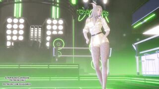 MMD T-ARA - Sugar Free Ahri Seraphine Akali Sexy Hot Kpop Dance League Of Legends 4K Uncensored