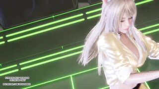 MMD T-ARA - Sugar Free Ahri Seraphine Akali Sexy Hot Kpop Dance League Of Legends 4K Uncensored