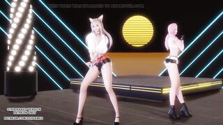 MMD GIRL CRUSH - Oppa, Do you Trust Me Sexy Kpop Dance Ahri Seraphine 4K Leauge Of Legends Hentai