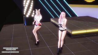 MMD GIRL CRUSH - Oppa, Do you Trust Me Sexy Kpop Dance Ahri Seraphine 4K Leauge Of Legends Hentai