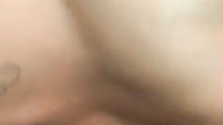 Squirting and letting him cum on my face and chest