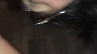 Squirting and letting him cum on my face and chest