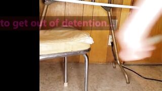 Schoolgirl Fucks Teacher Teaser Detention Masturbation Blowjob Kink Fetish Roleplay Junko