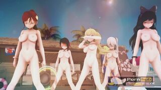 mmd r18 Kimagure Mercy RWBY girls sexy anal queen 3d hentai